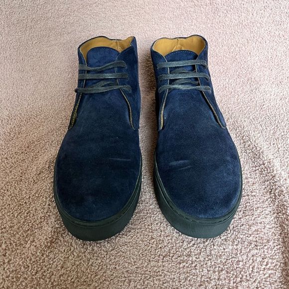 J. Fitzpatrick Navy Blue Suede Chukka Boot Men’s Size 11 main image 6